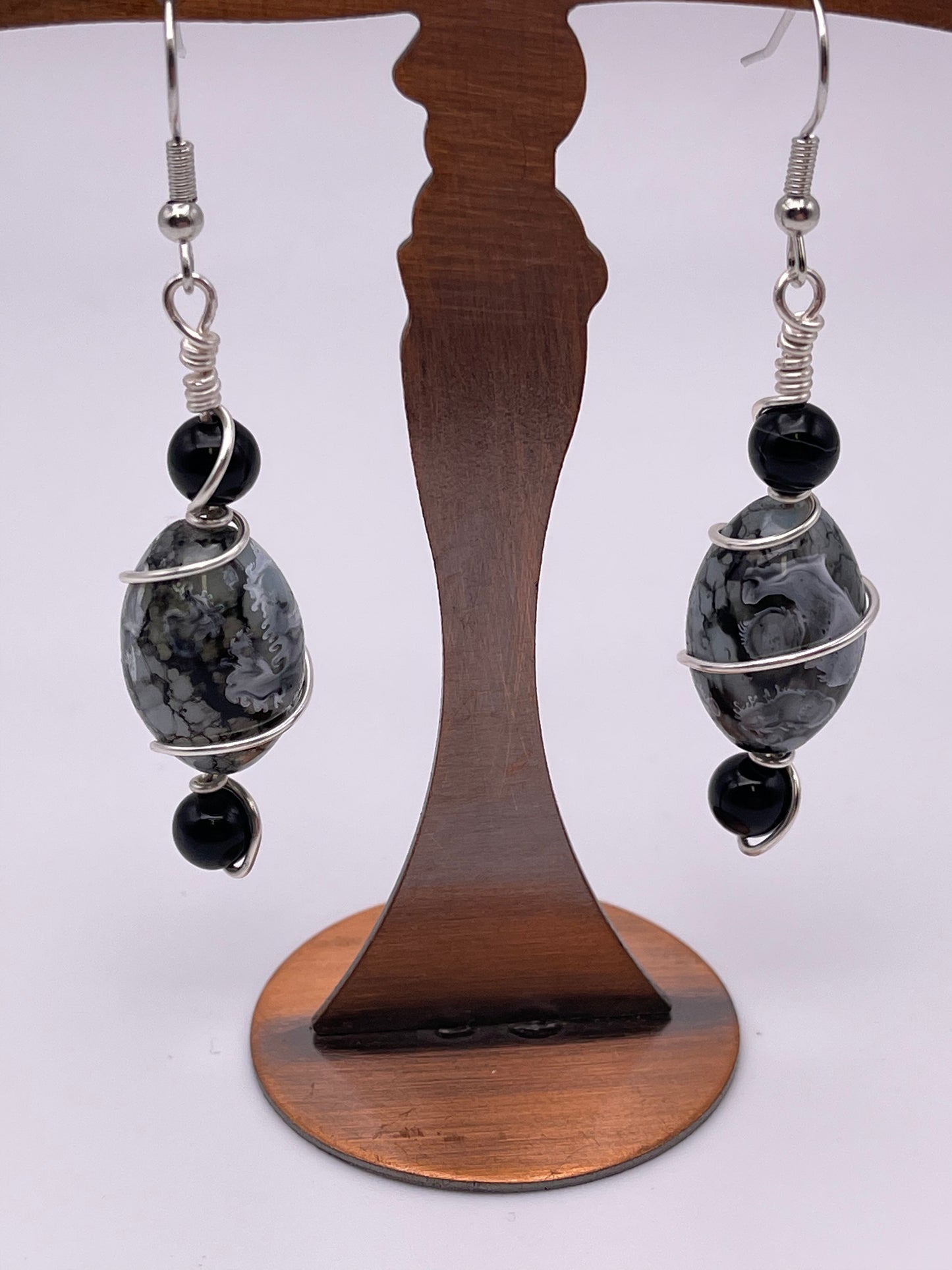 Spiraled Galaxy Earrings