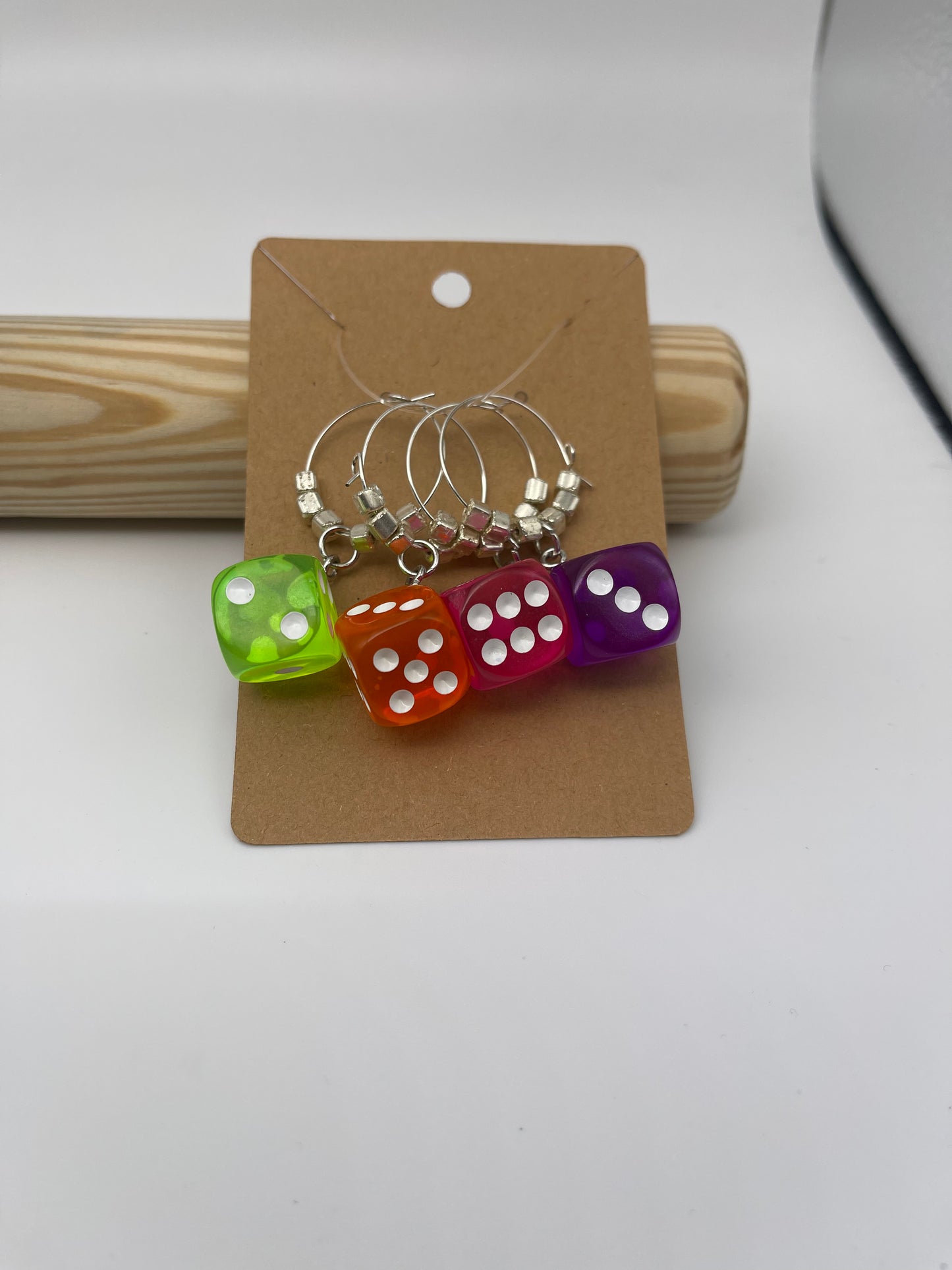 Dice Wine Charms